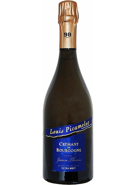 Louis Picamelot Cremant de Bourgogne Blanc de Blancs Cuvee JEANNE THOMAS Extra Brut 0.75L